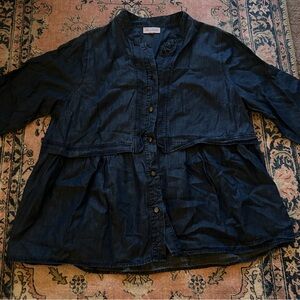 Molly Isadora Navy Blouse